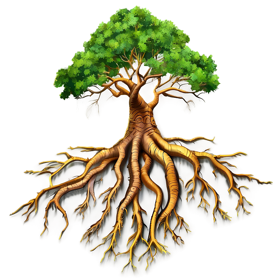 Detailed Tree And Roots Png Vgy86 PNG