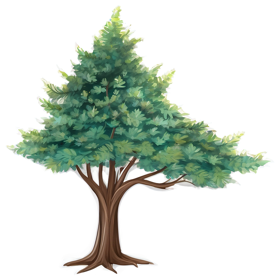 Detailed Tree Sketch Png 06122024 PNG