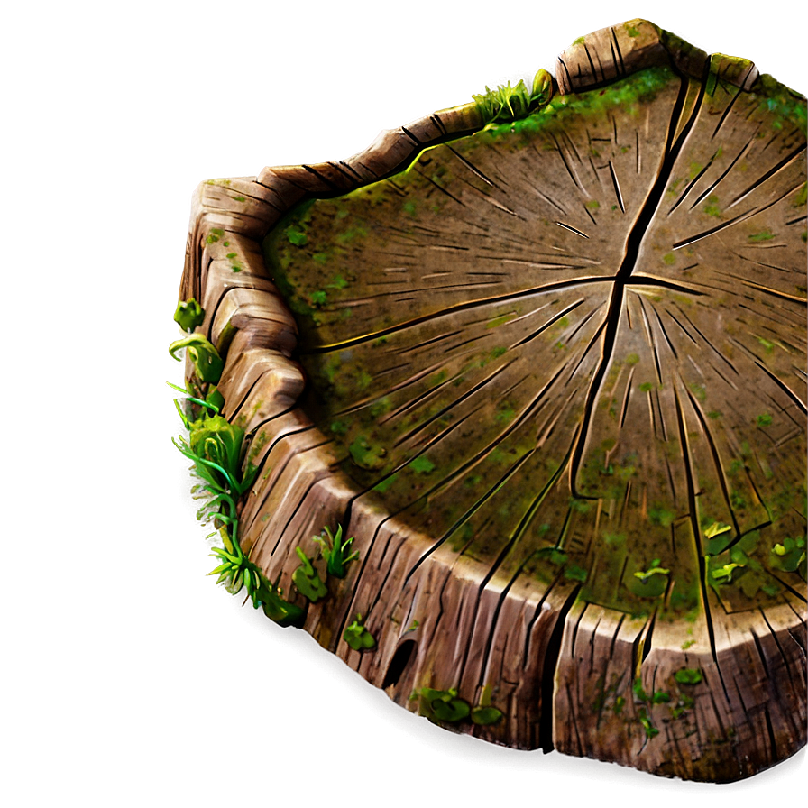 Detailed Tree Stump Png 06132024 PNG