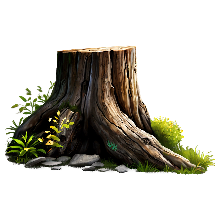 Detailed Tree Stump Png 36 PNG