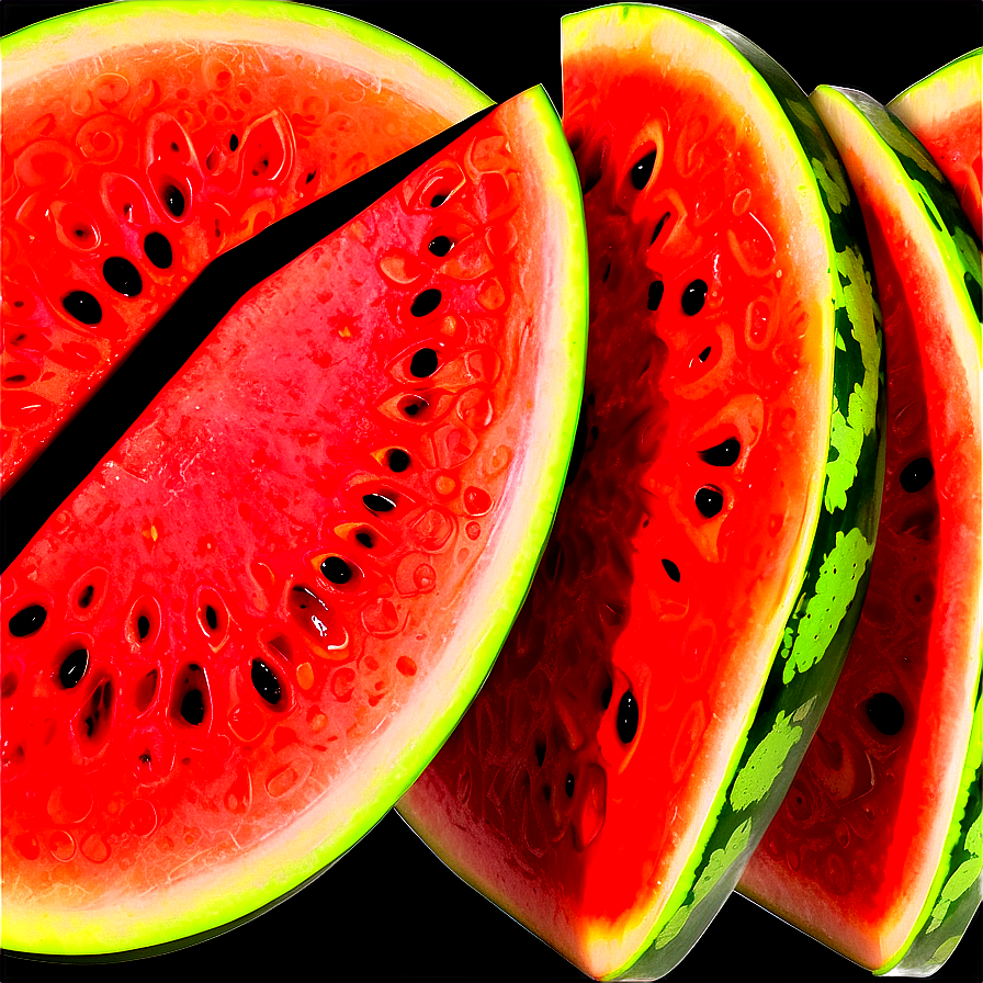 Detailed Watermelon Slice Png 06132024 PNG