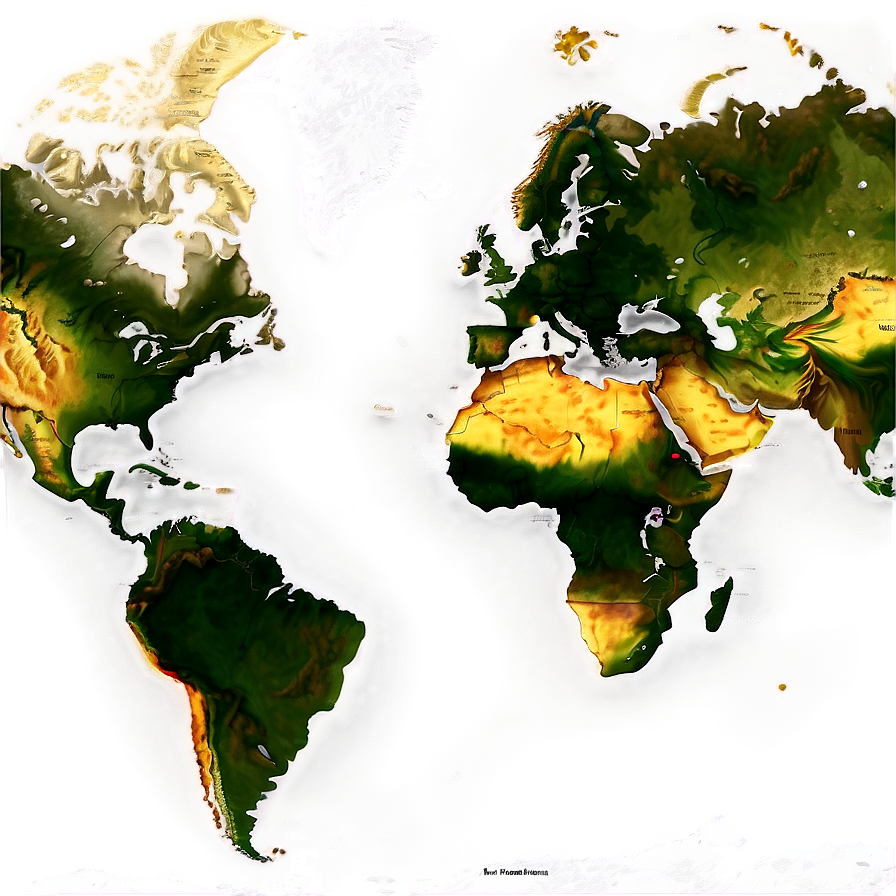 Detailed World Map Png Aap88 PNG