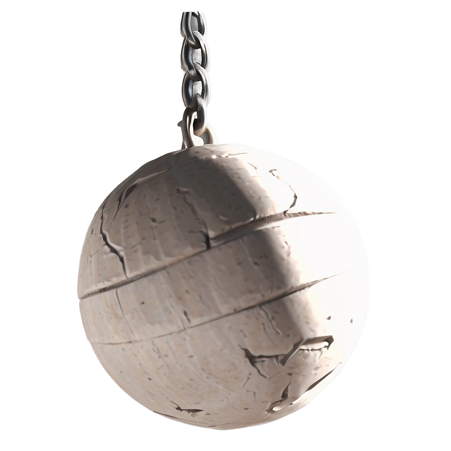 Detailed Wrecking Ball Sketch Png 06112024 PNG