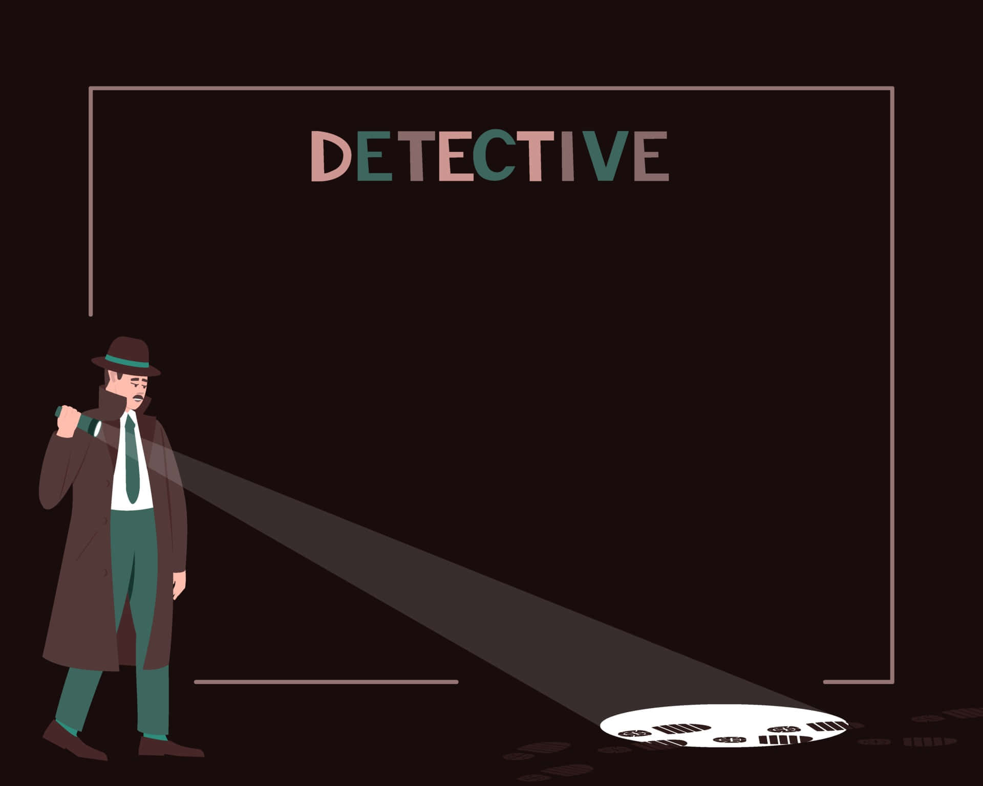 Mysterious Detective with Magnifying Glass