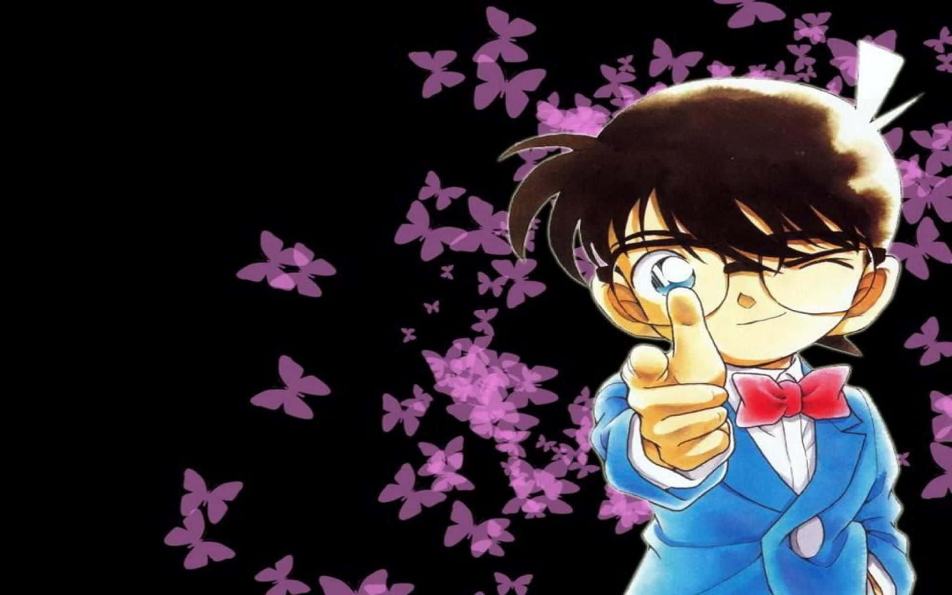 Detective Conan in deep thought