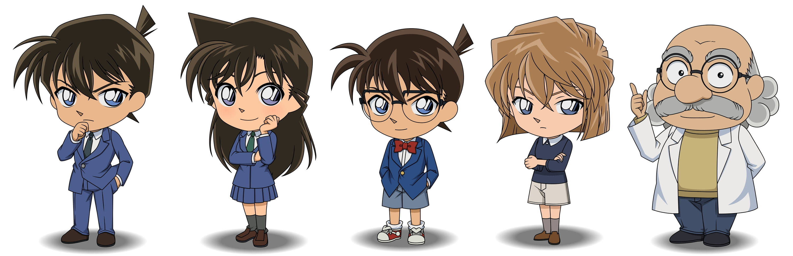 Detective Conan Chibi Characters Wallpaper