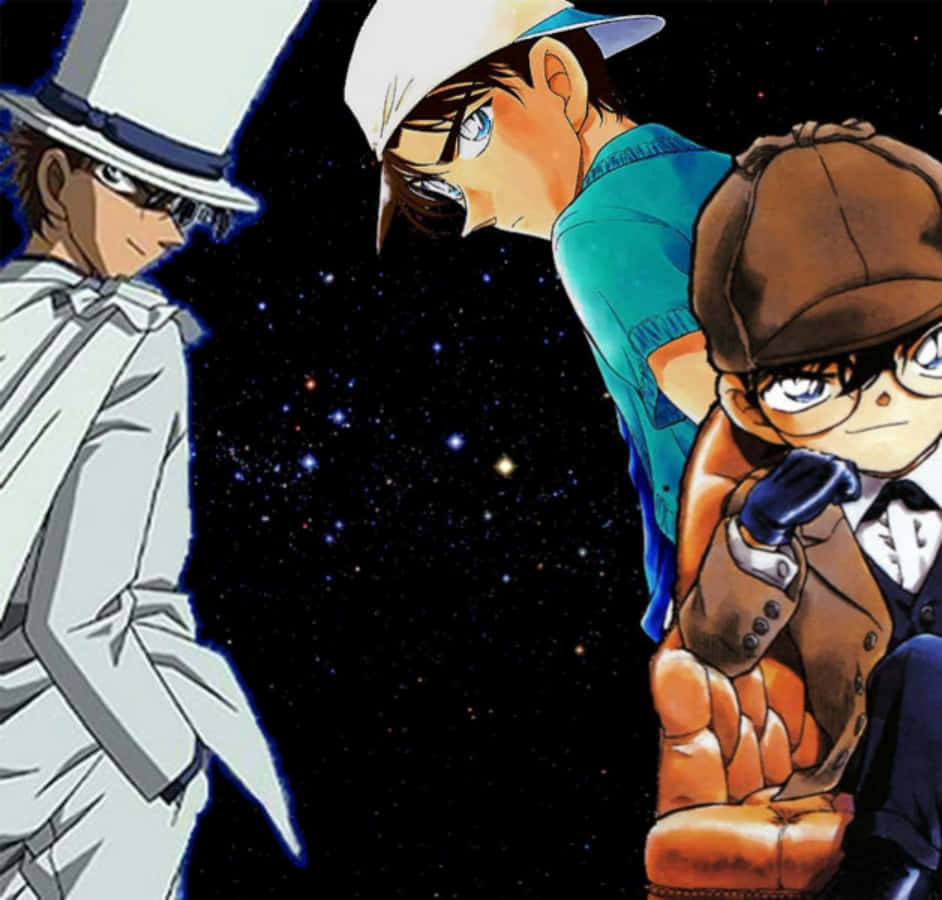 Kudo Shinichi solves a mystery on Detective Conan
