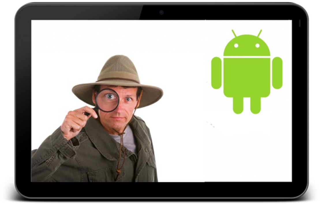 Detective Inspecting Android Character PNG