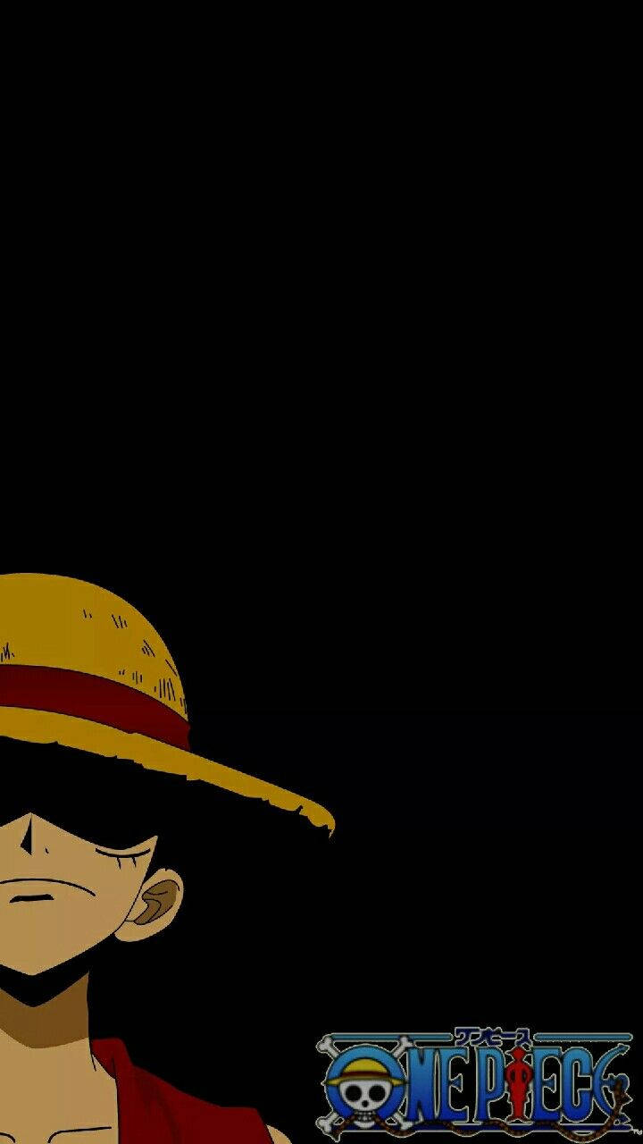 Determined Luffy Black Backdrop Background