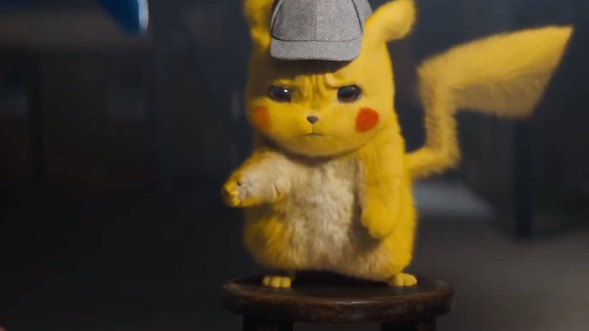 Detetive Chateado Pikachu 3d Papel de Parede