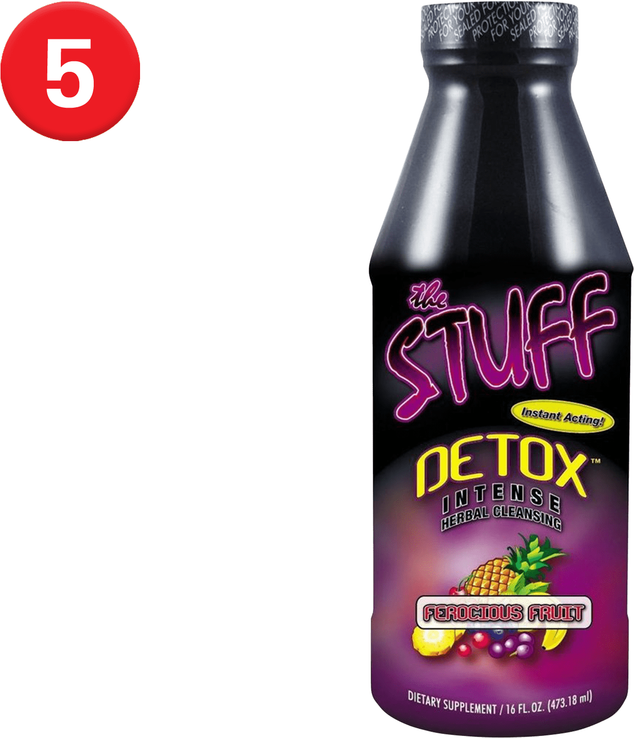 Detox Intense Herbal Cleansing Bottle PNG