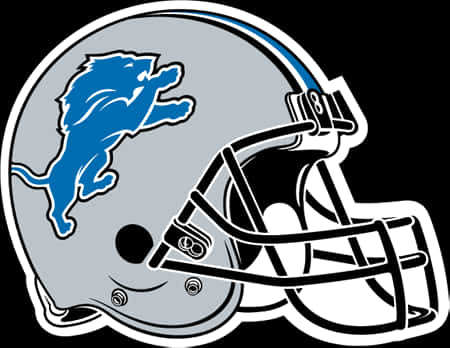 Detroit Football Helmetand Lion Logo PNG