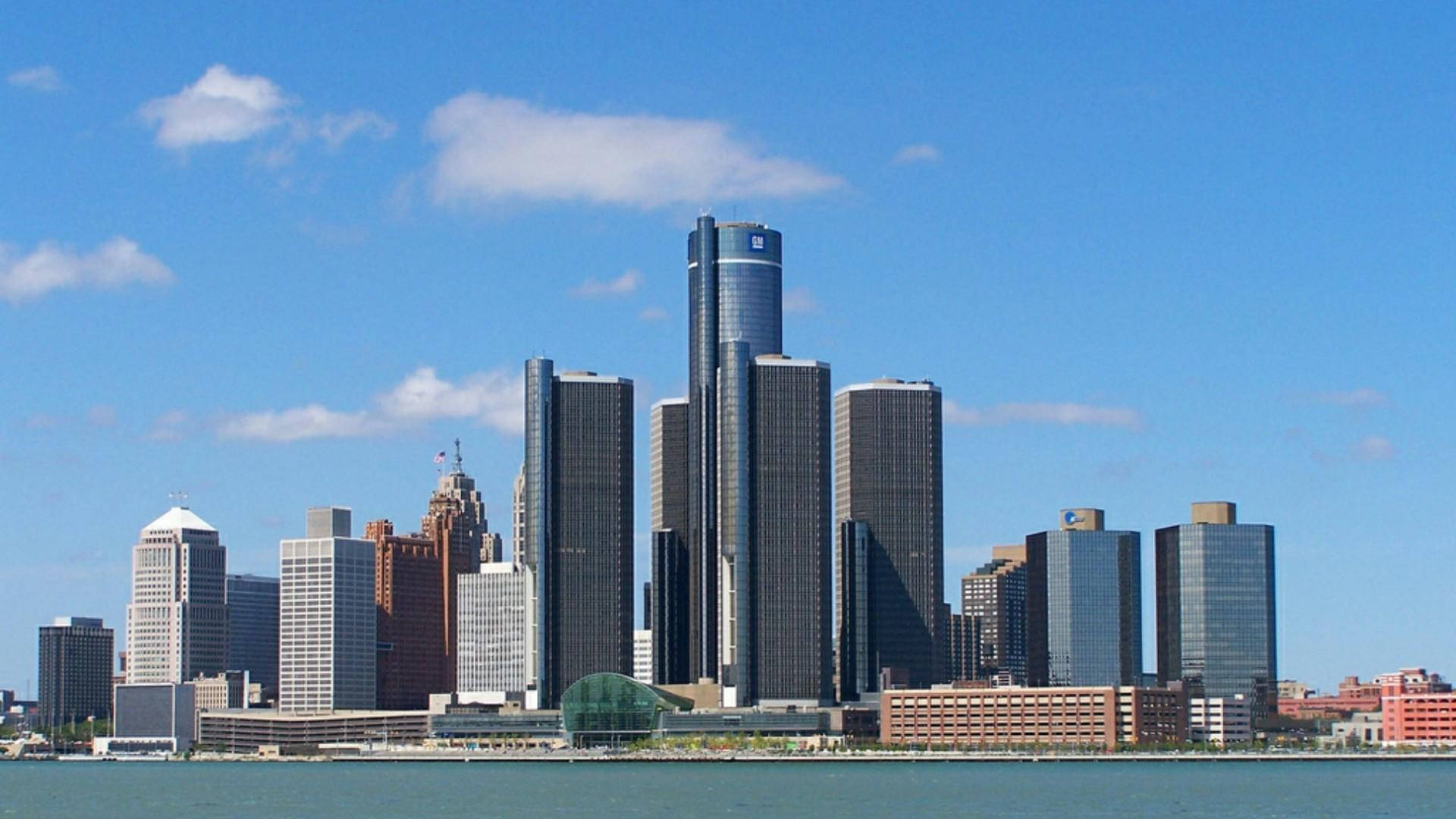 Centrode Renascimento Da General Motors Em Detroit. Papel de Parede