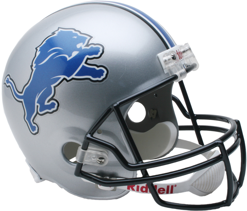 Detroit Lions Football Helmet PNG