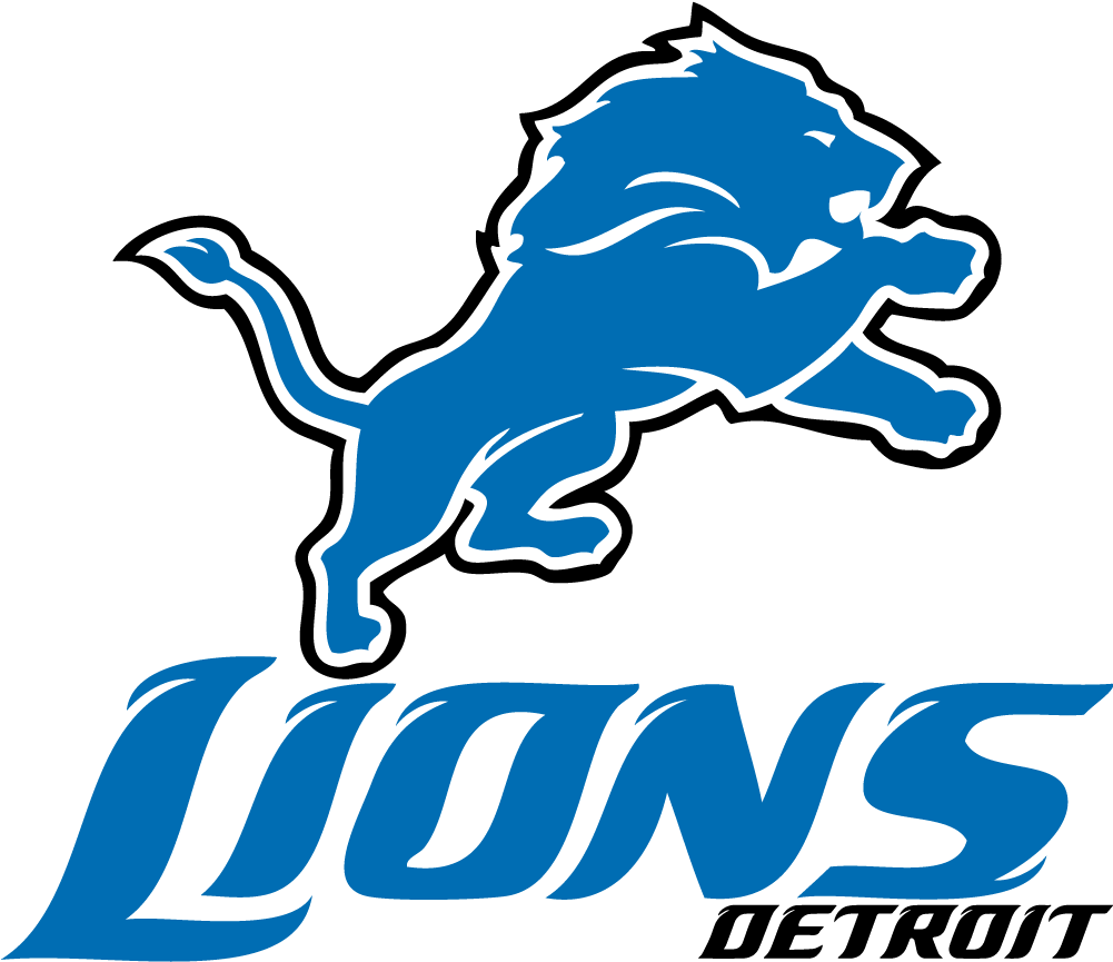 Detroit Lions Logo Blueand Silver PNG