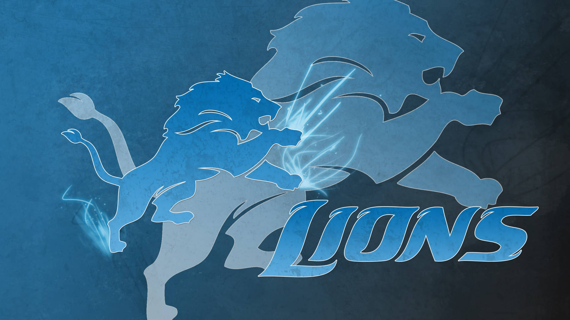Detroit Lions Mirroring Logo Wallpaper
