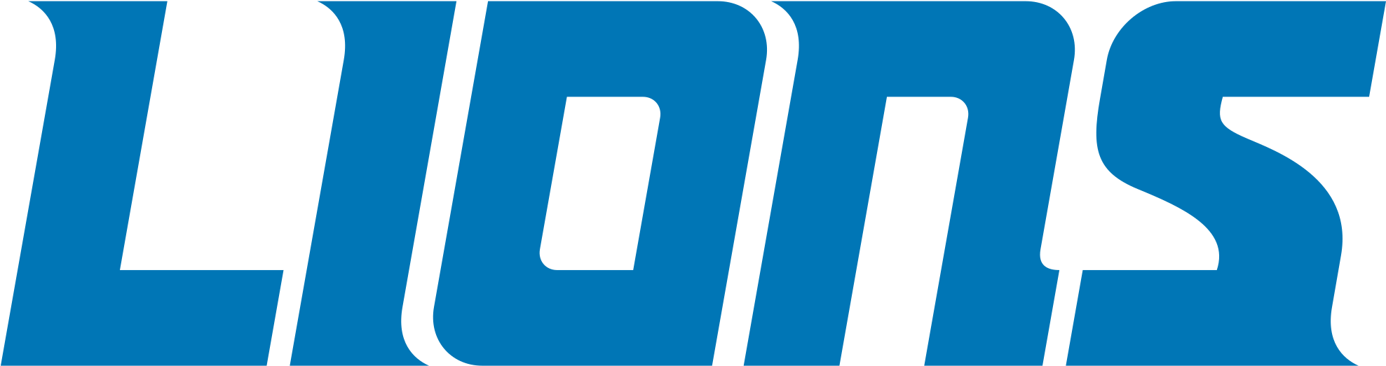 Detroit Lions Text Logo PNG