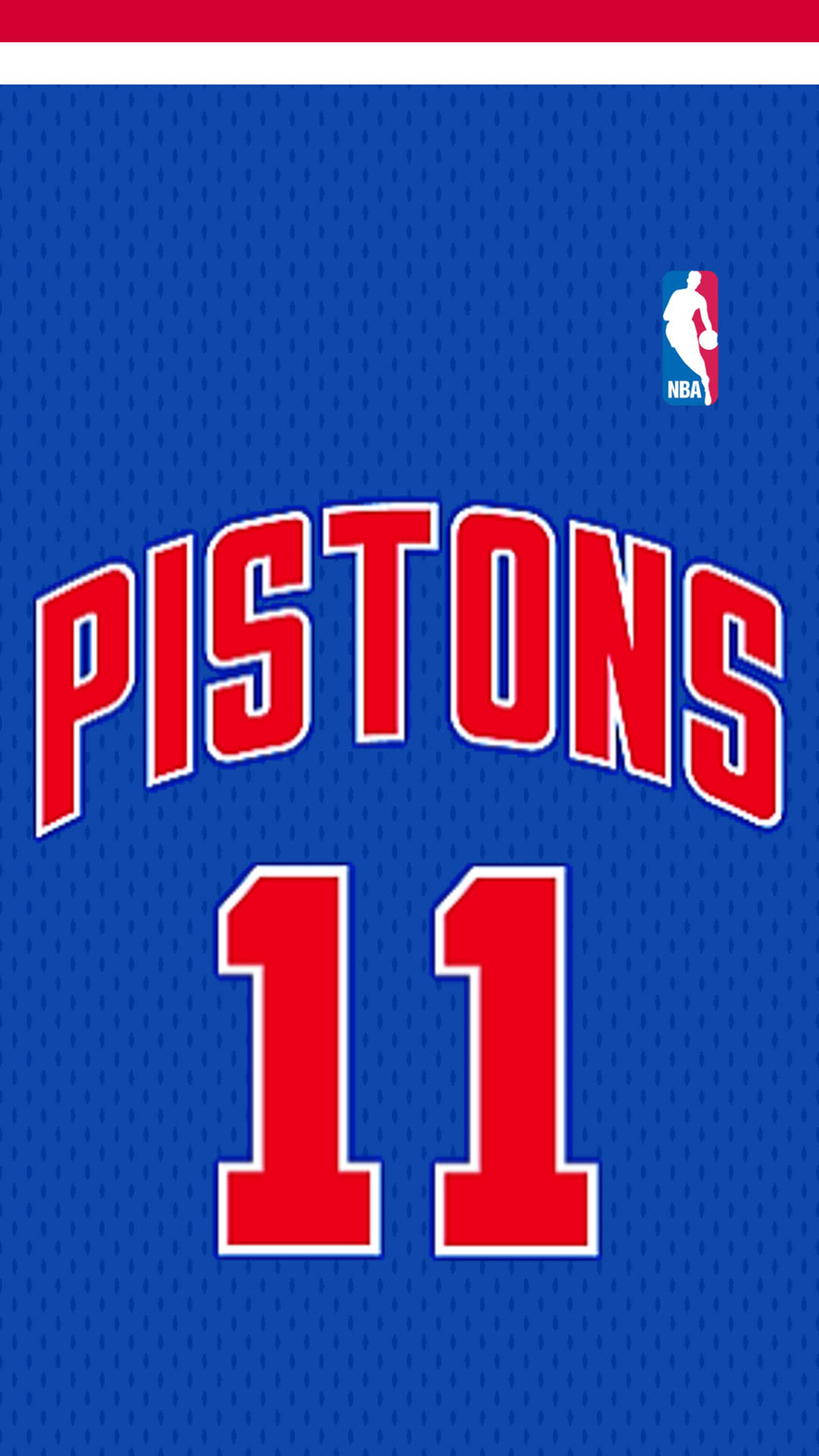 Detroit Pistons Classic Jersey Wallpaper