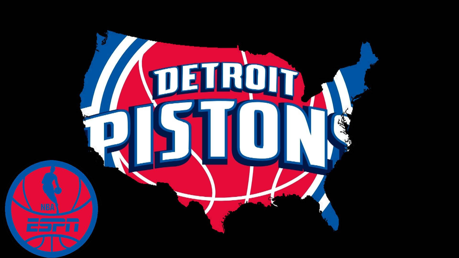 Detroit Pistons Map Logo Wallpaper