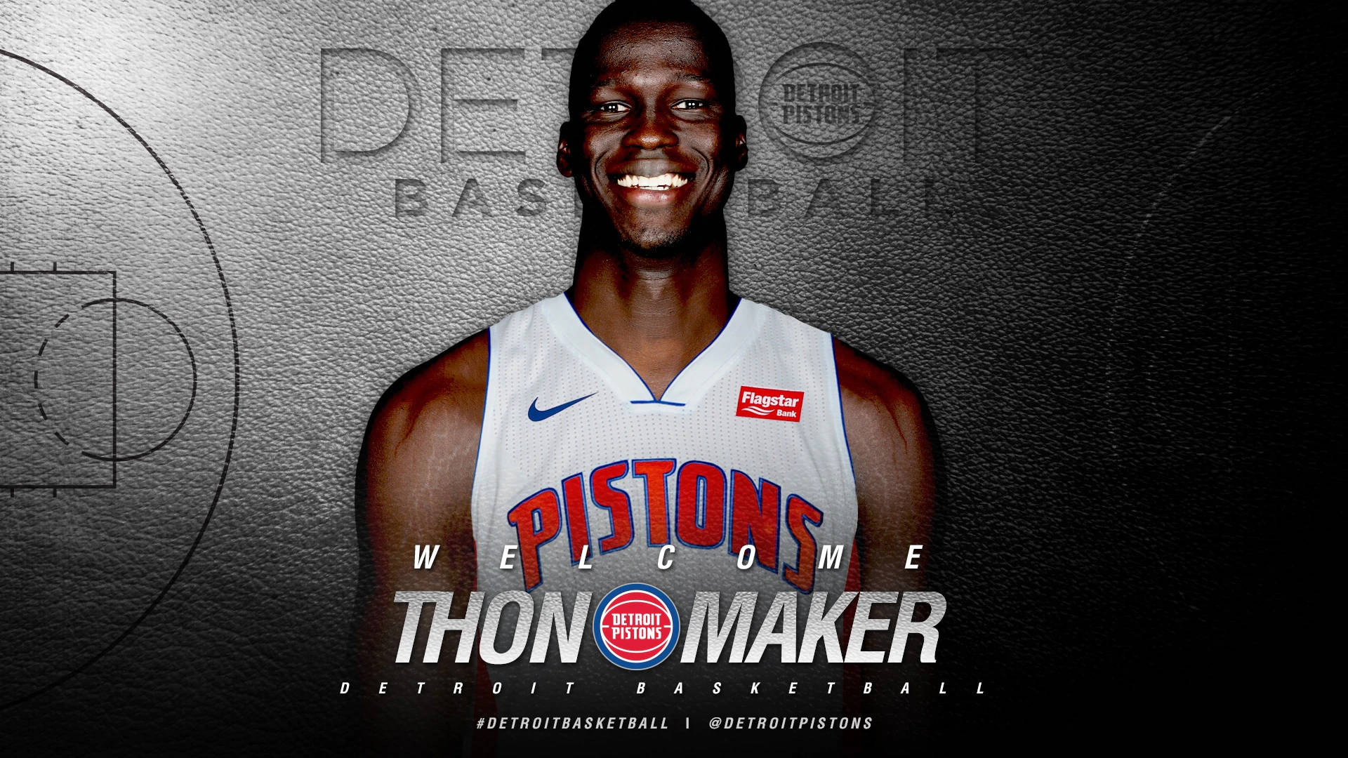 Detroit Pistons Thon Maker Wallpaper