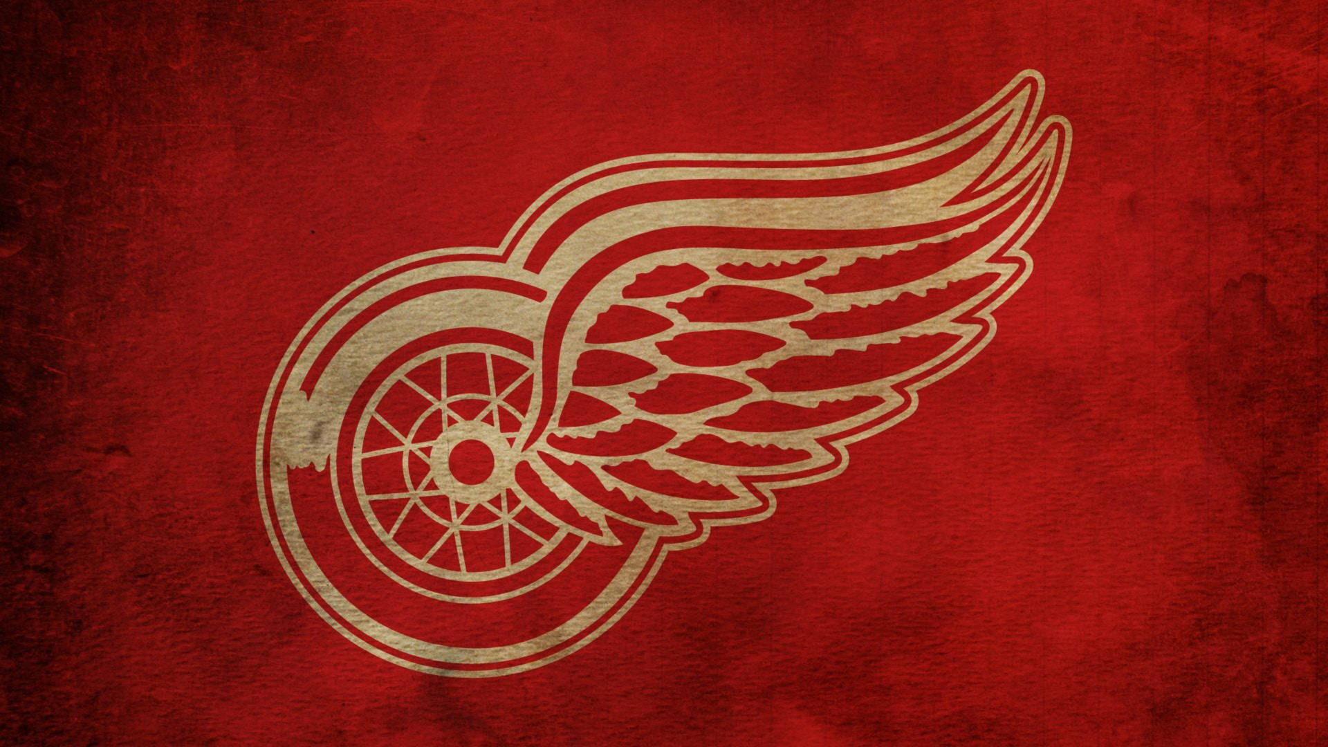 Detroitred Wings Goldenes Logo Wallpaper
