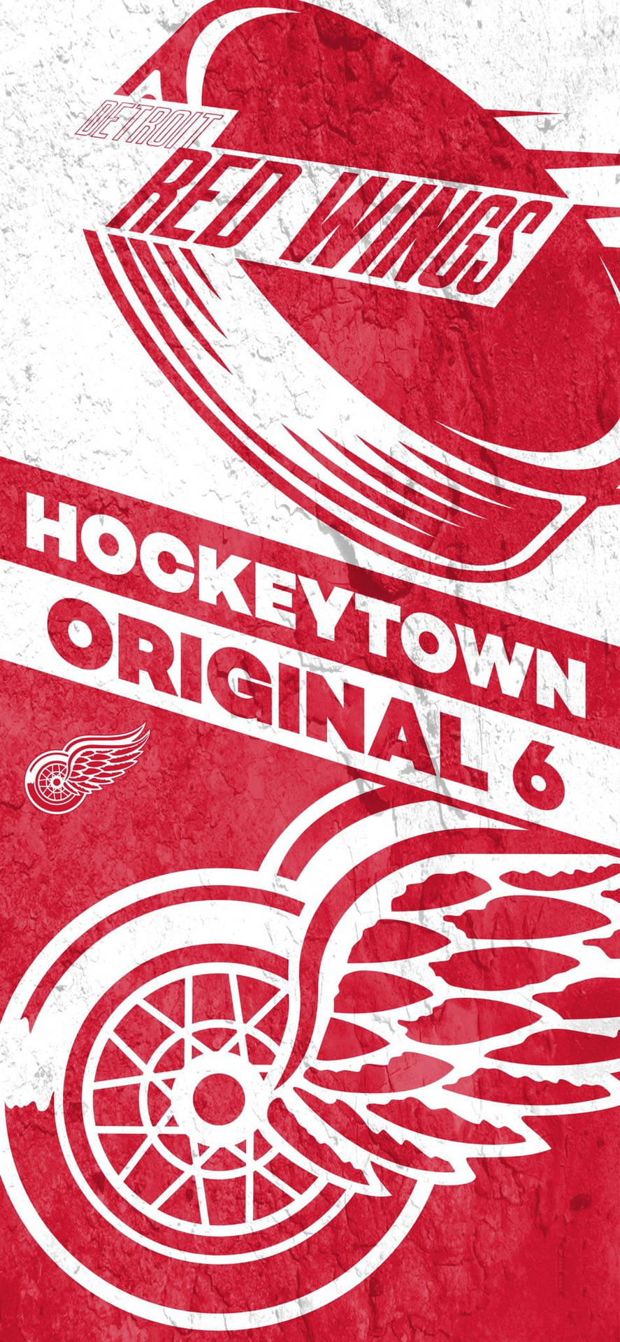 Città Dell'hockey Di Detroit Red Wings Sfondo