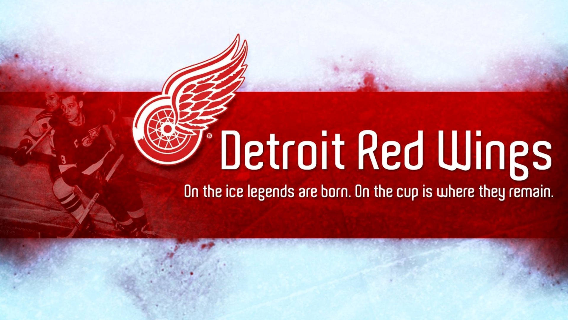 Detroit Red Wings Legends Citat Wallpaper