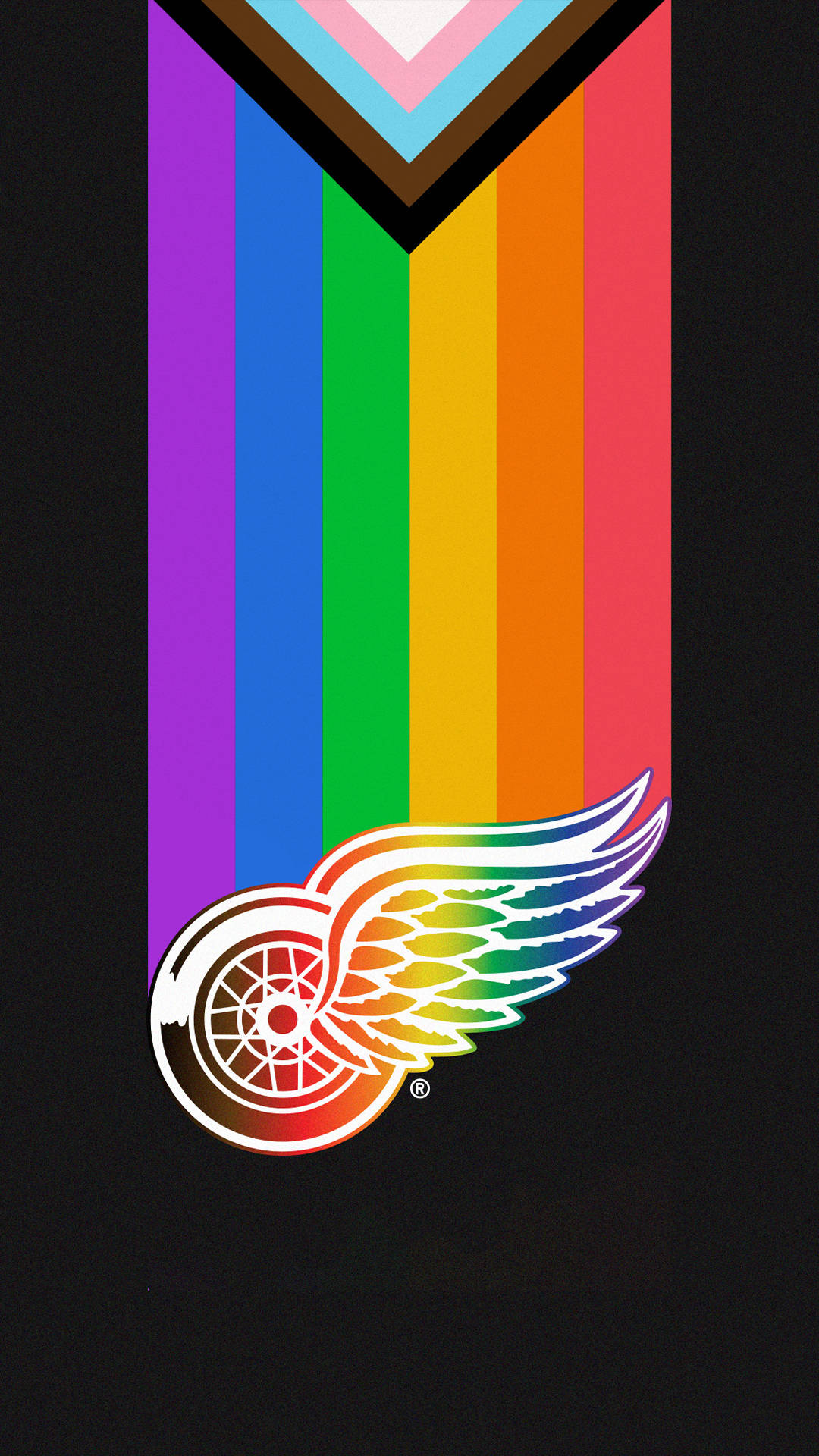 Detroit Red Wings LGBTQ Pride Supportive Tapet Wallpaper