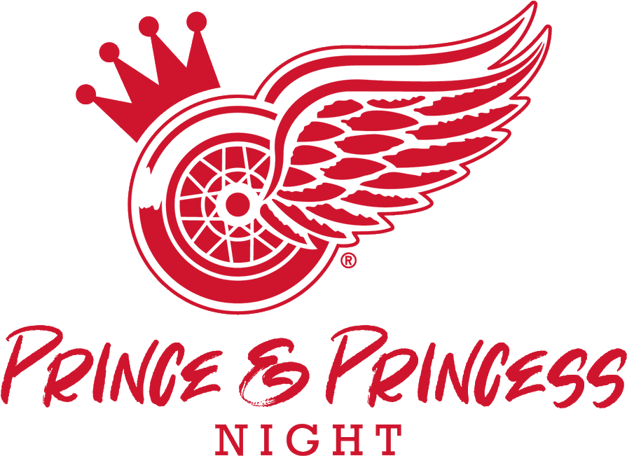 Detroit Red Wings Prince Princess Night Logo PNG