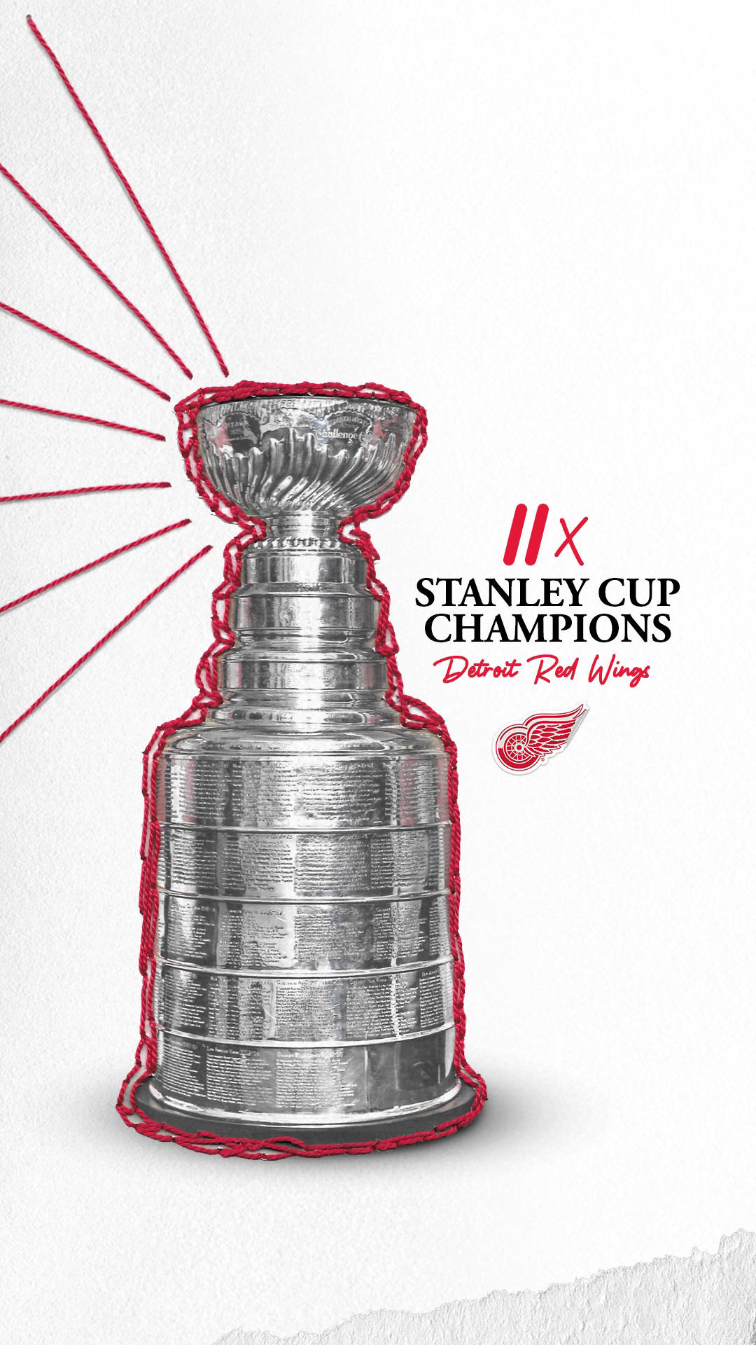 Campeõesda Stanley Cup Do Detroit Red Wings. Papel de Parede