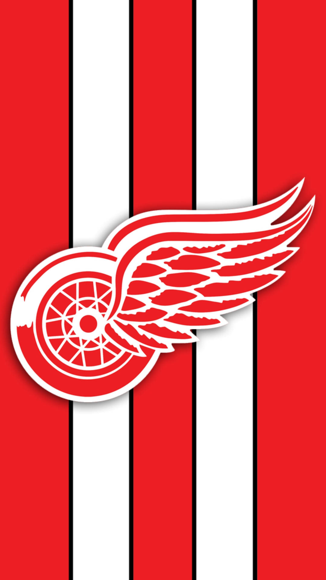 Detroit Red Wings Stripes Wallpaper