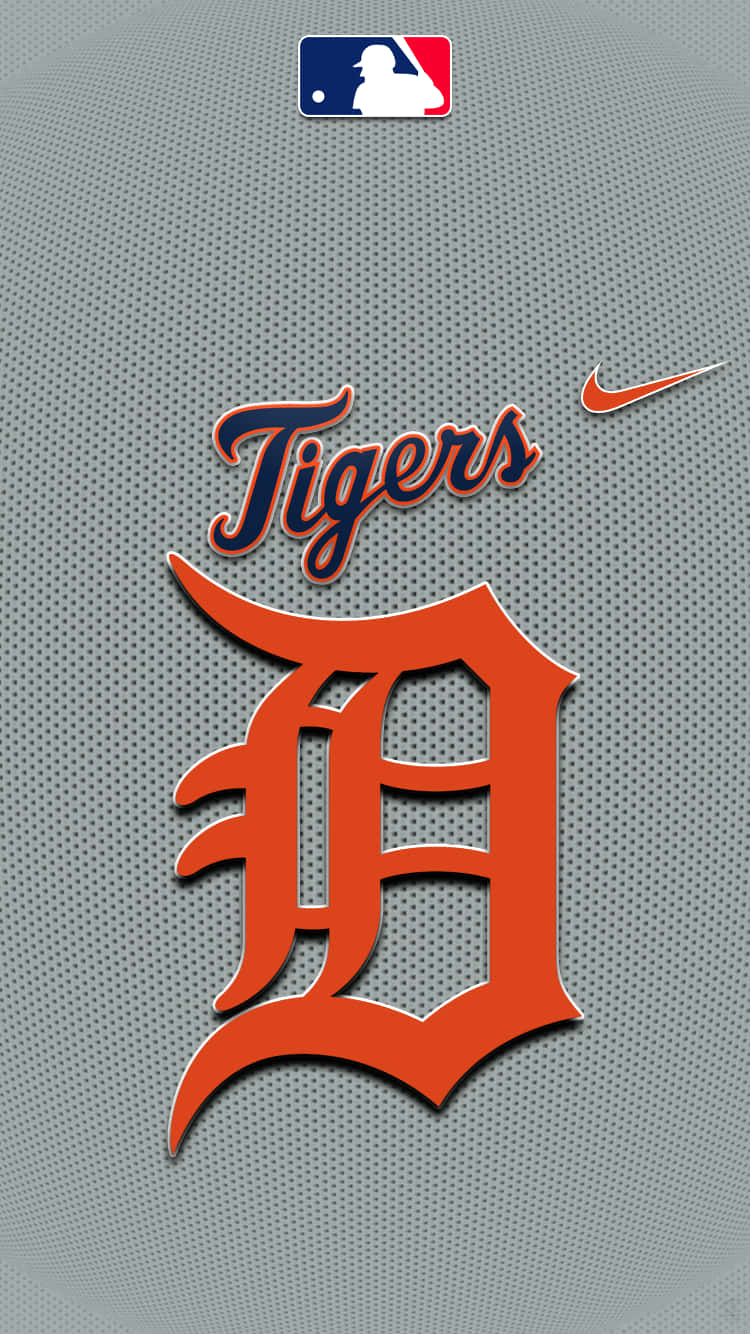 MLB And Detroit Tigers Logo Wallpaper