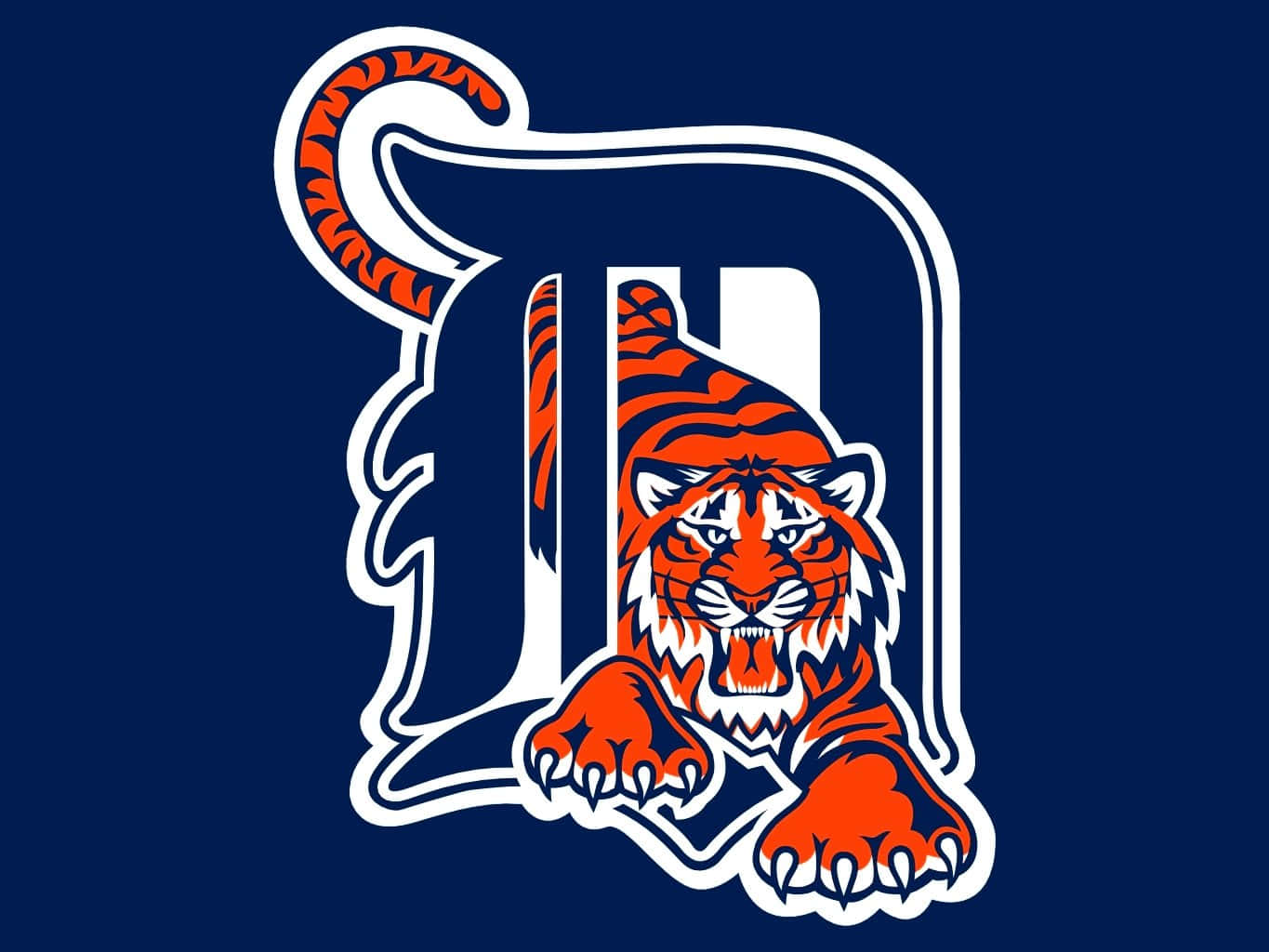 [100+] Detroit Tigers Logo Wallpapers