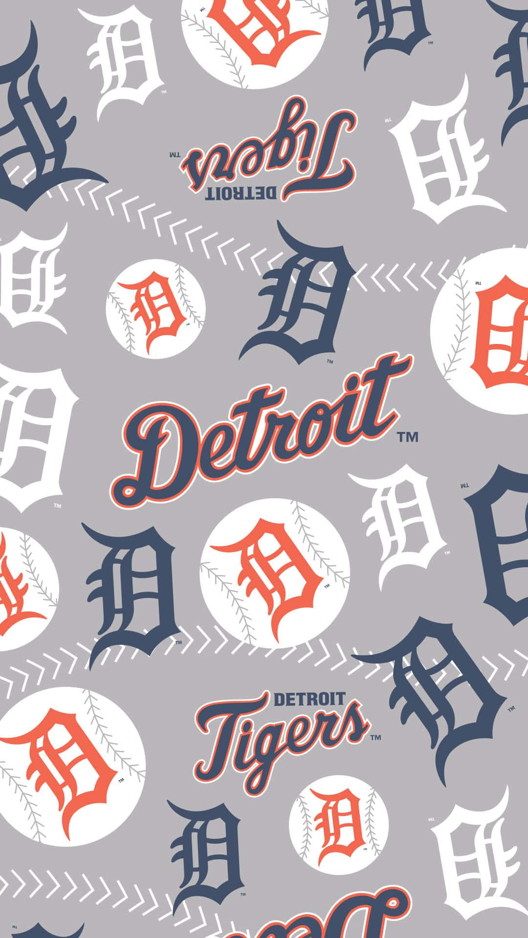 Detroittigers Officiella Logotypen Wallpaper