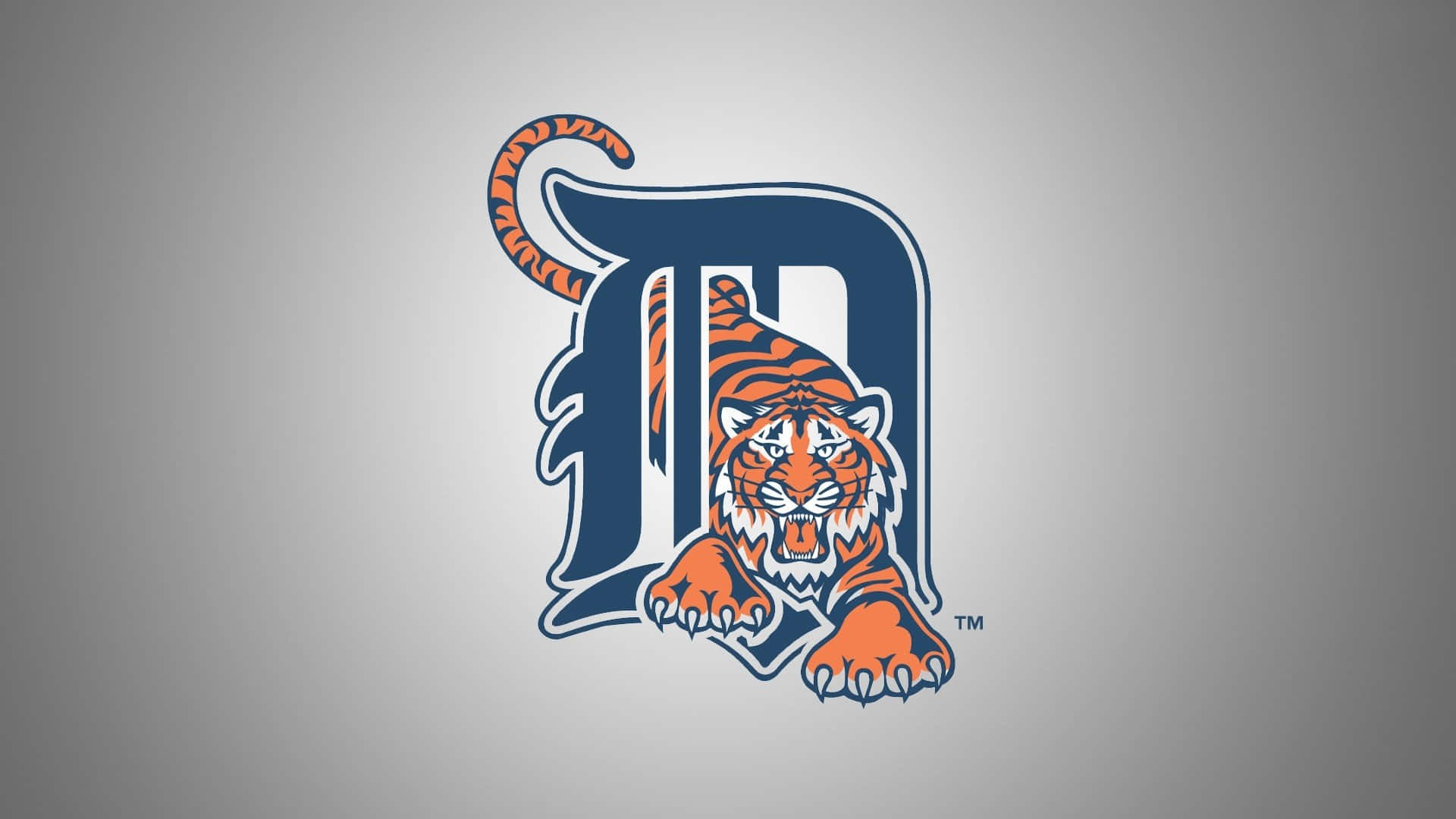 Officielldetroit Tigers-logotyp. Wallpaper