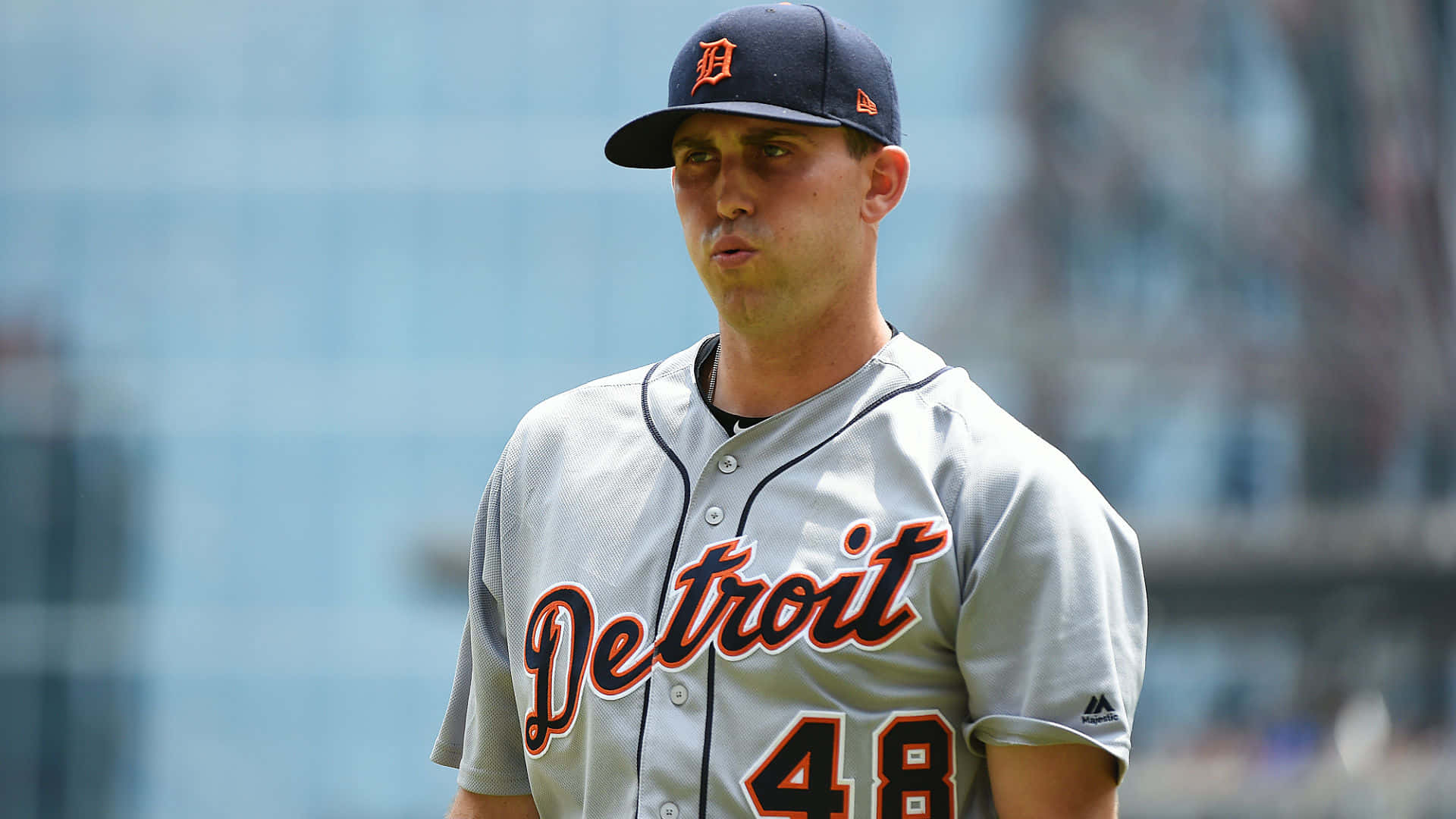 Detroit Tigers Pitcher48 Concentration Wallpaper