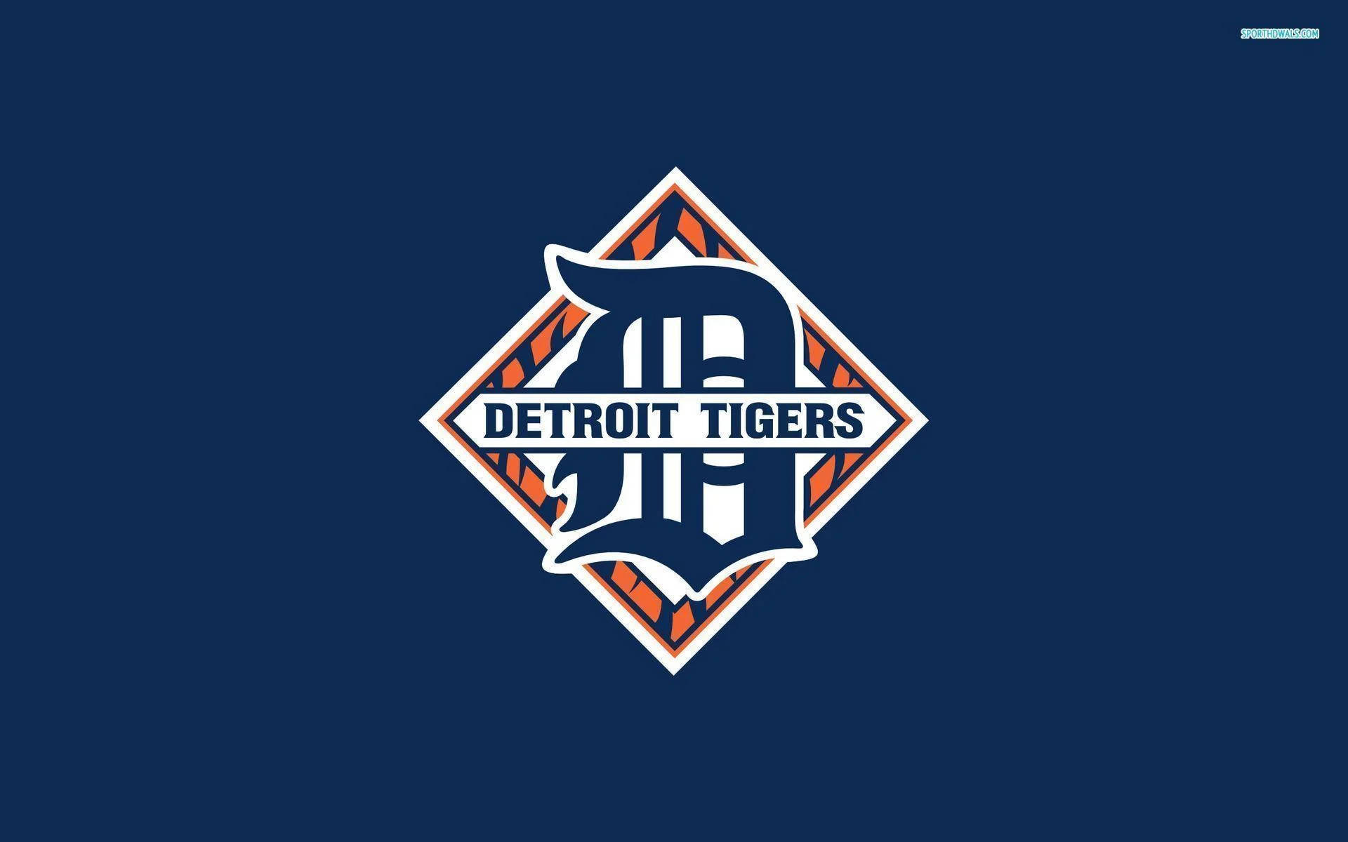Detroit Tigers Symbol In Diamond Wallpaper