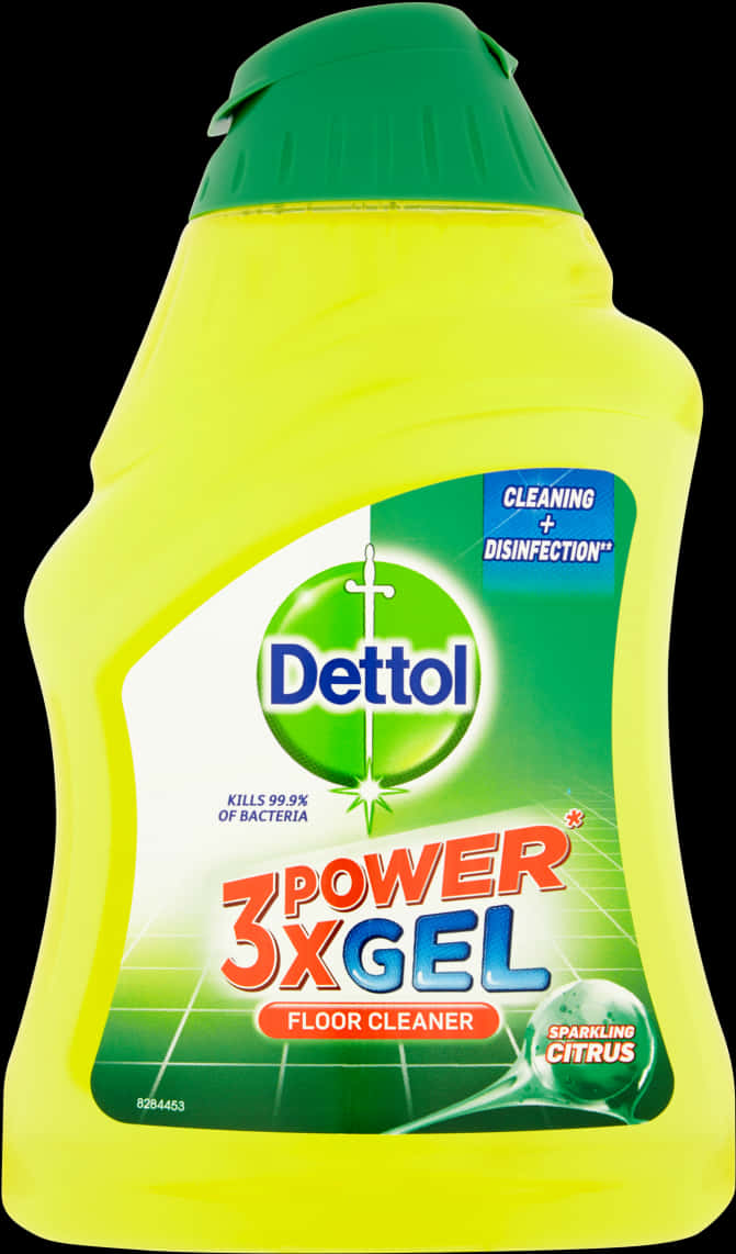 Dettol3 X Power X G E L Floor Cleaner Sparkling Citrus PNG