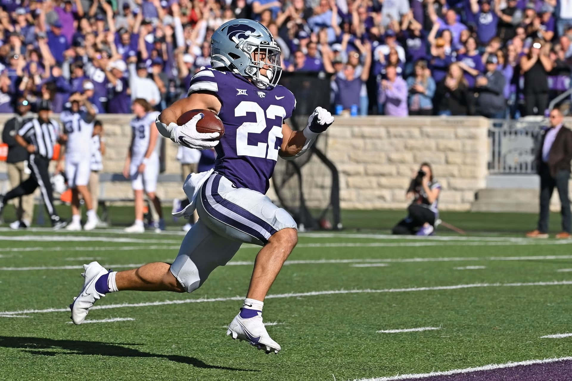 Deuce Vaughn In Actie Kansas State Achtergrond