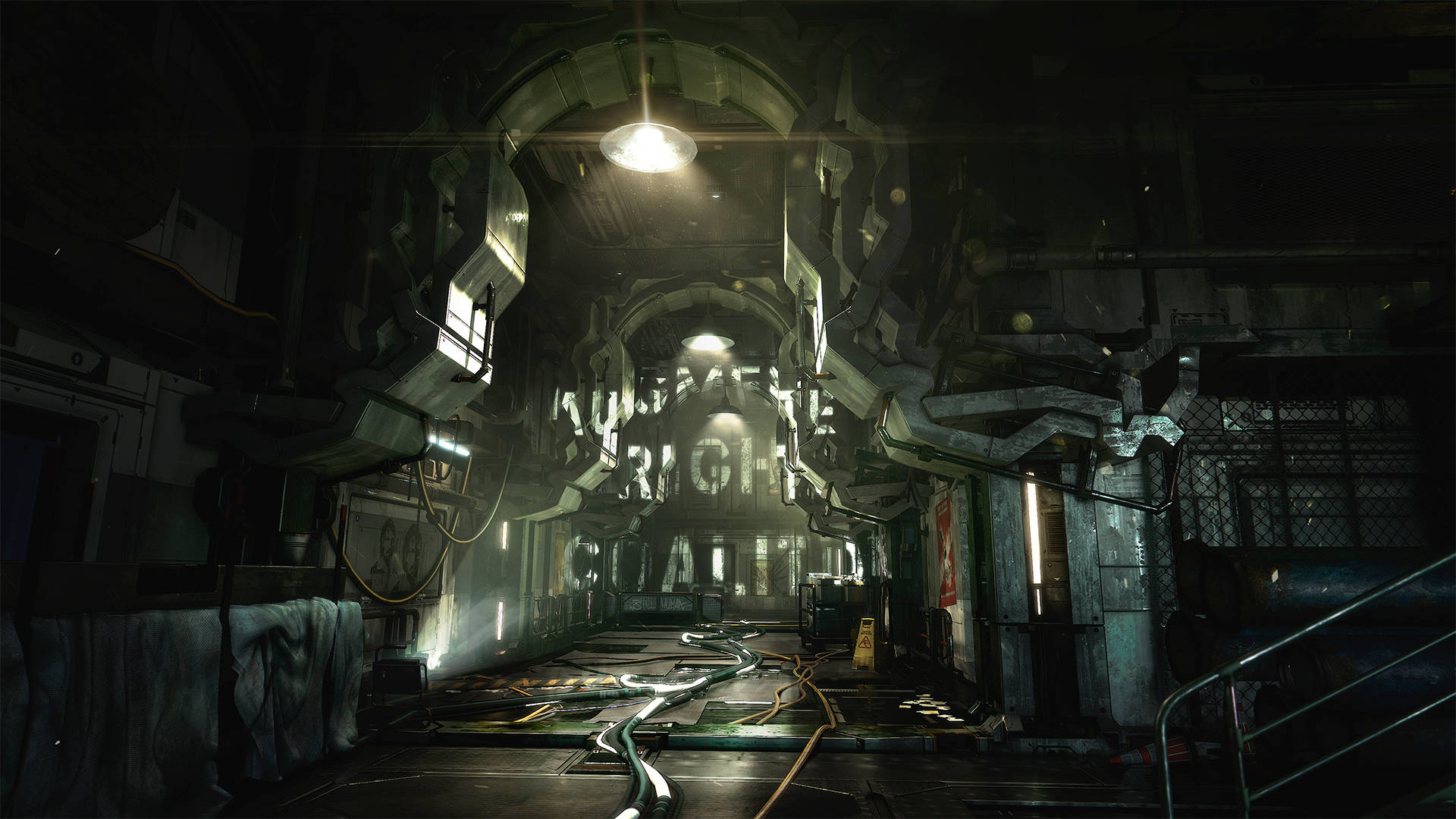 Deus Ex Menneskeheden Opdelt Arc Base Wallpaper