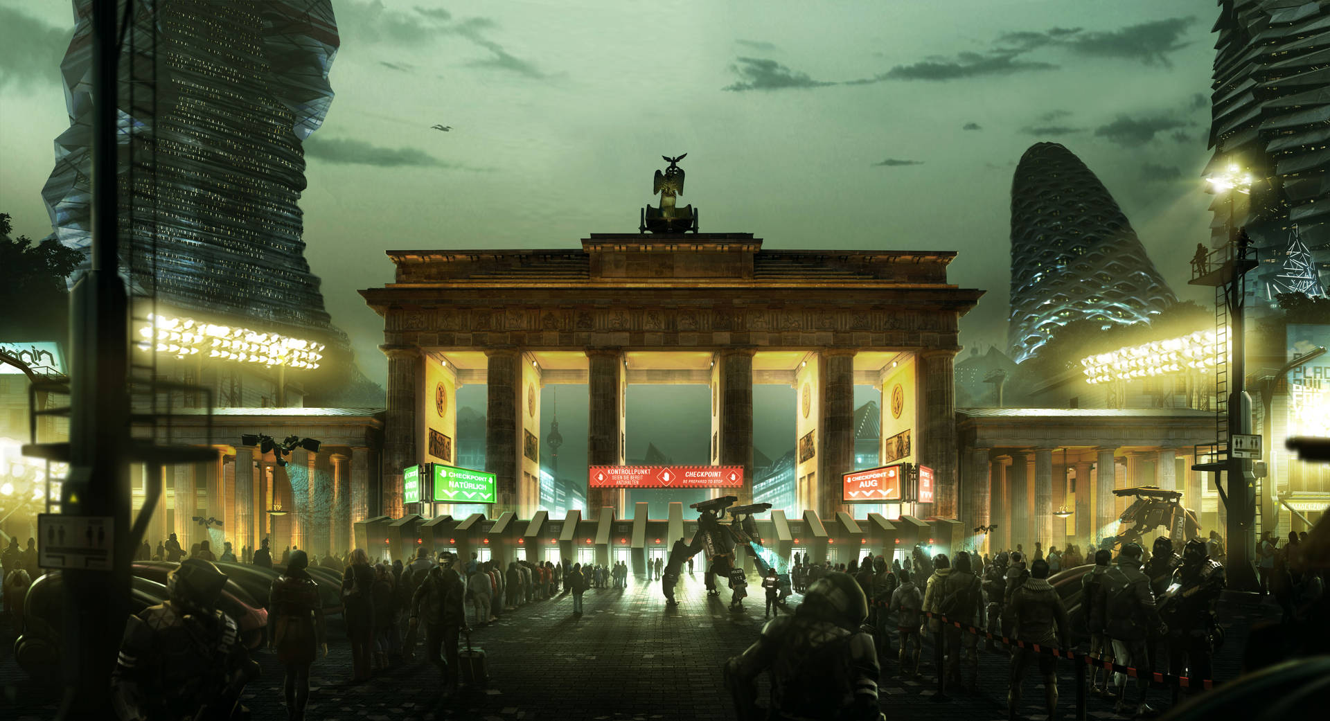 Deusex Mankind Divided: Berlín Fondo de pantalla