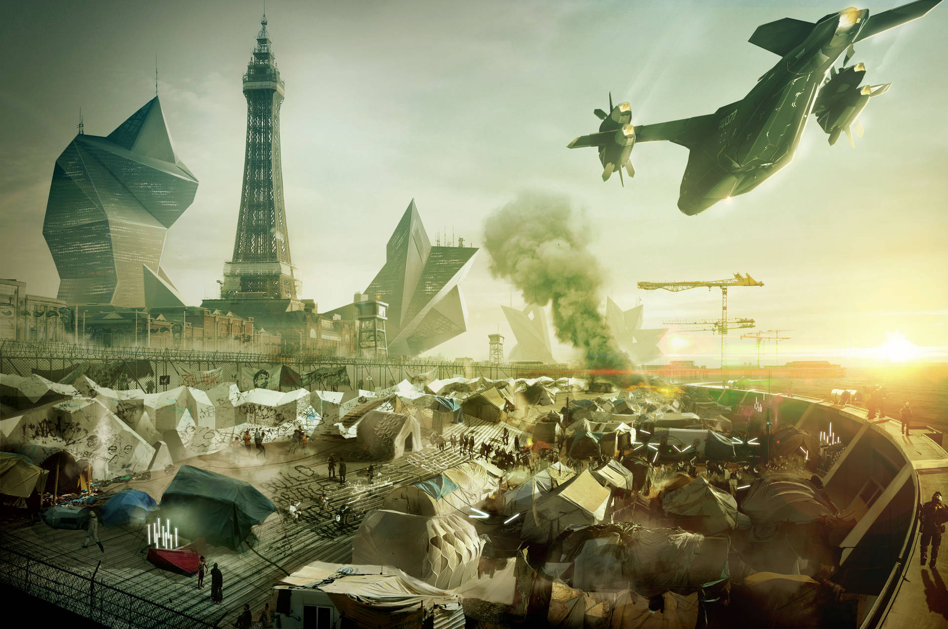 Deus Ex Mankind Divided Blackpool Wallpaper