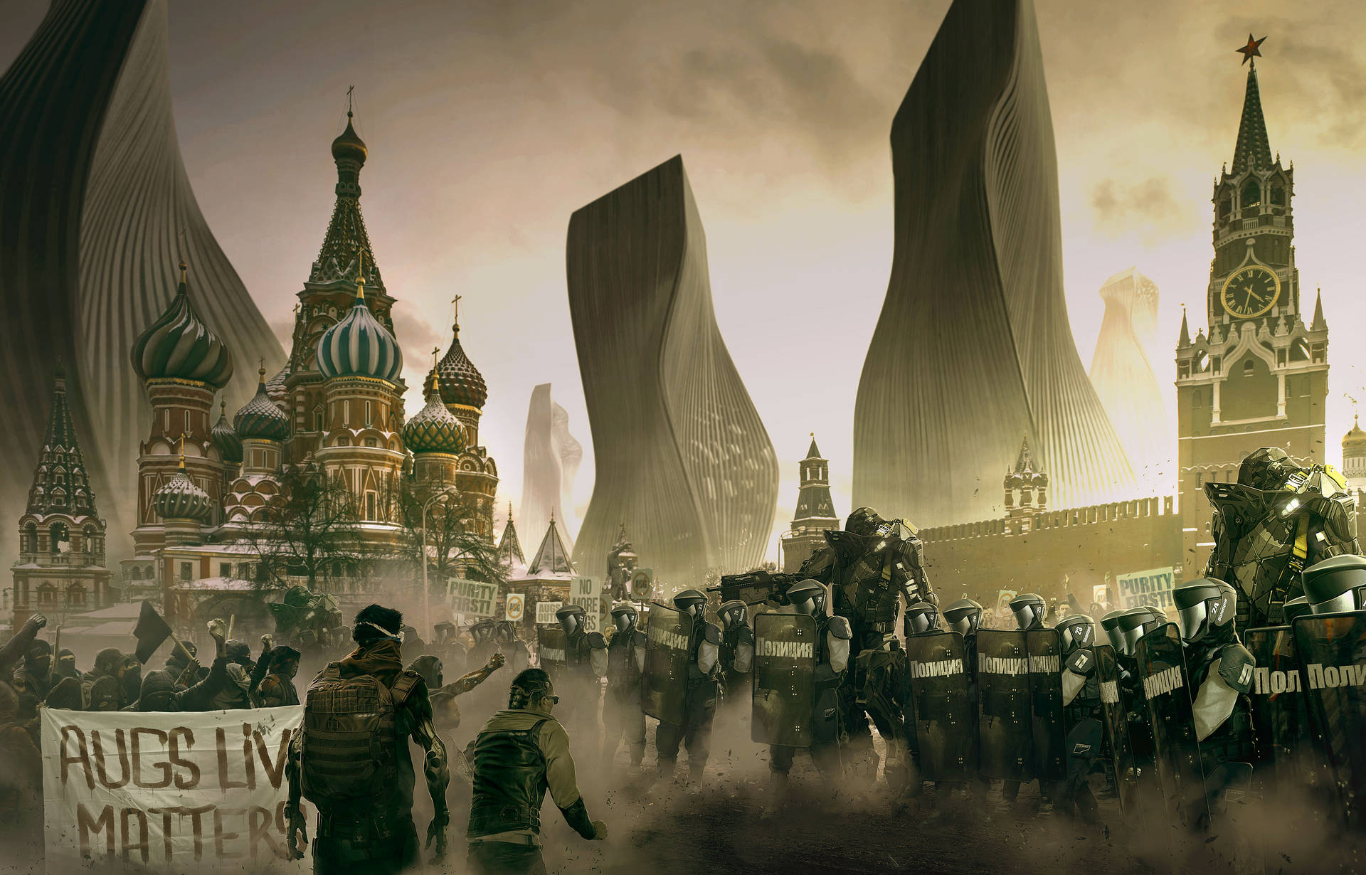 Deus Ex Mankind Divided Moscow Wallpaper