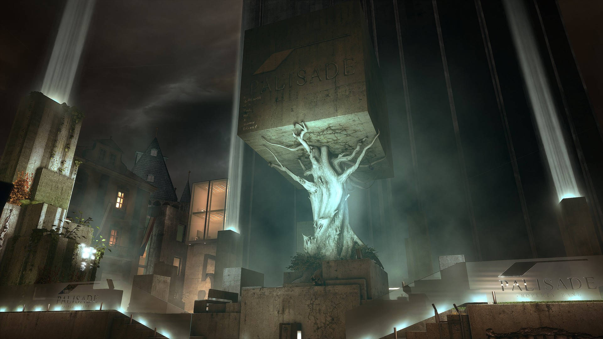 Deus Ex Mankind Divided Palisade Bank Wallpaper