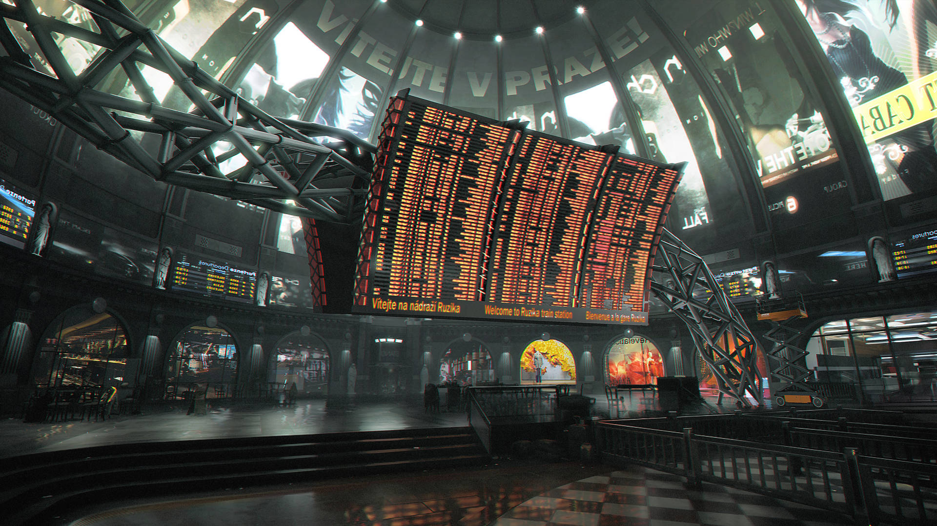 Deus Ex Menneskeheden Delte Ruzicka Station Wallpaper