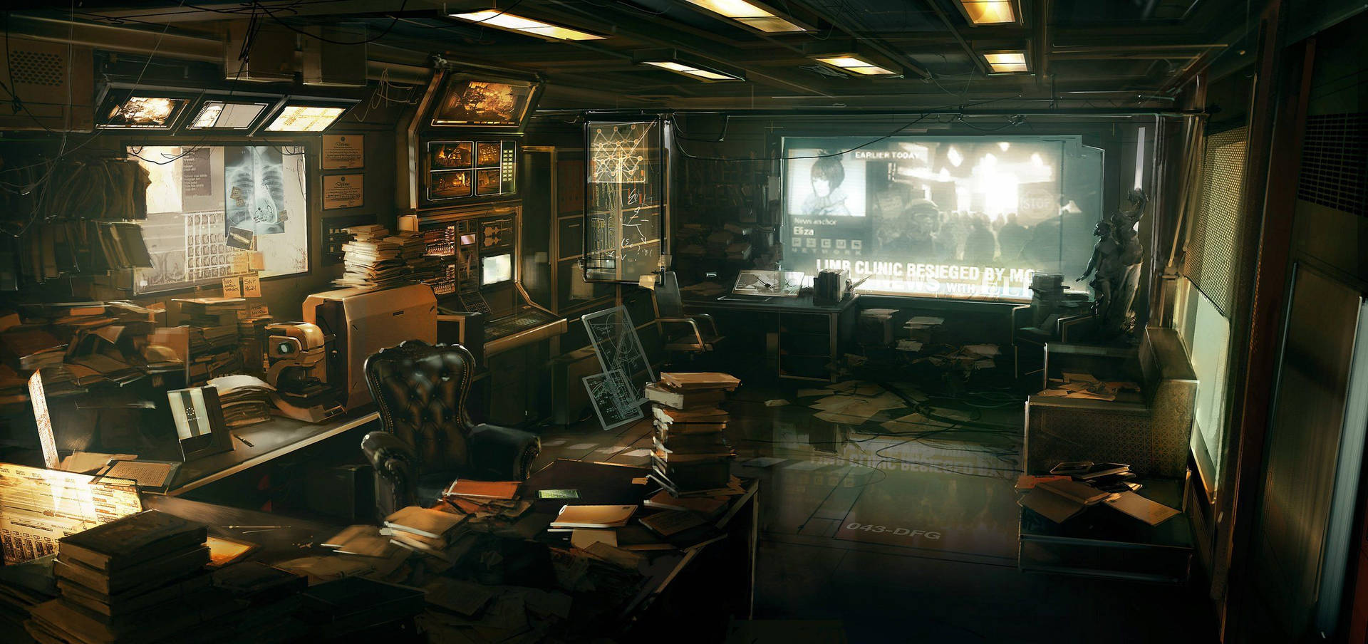 Deus Ex Office Concept Art Wallpaper