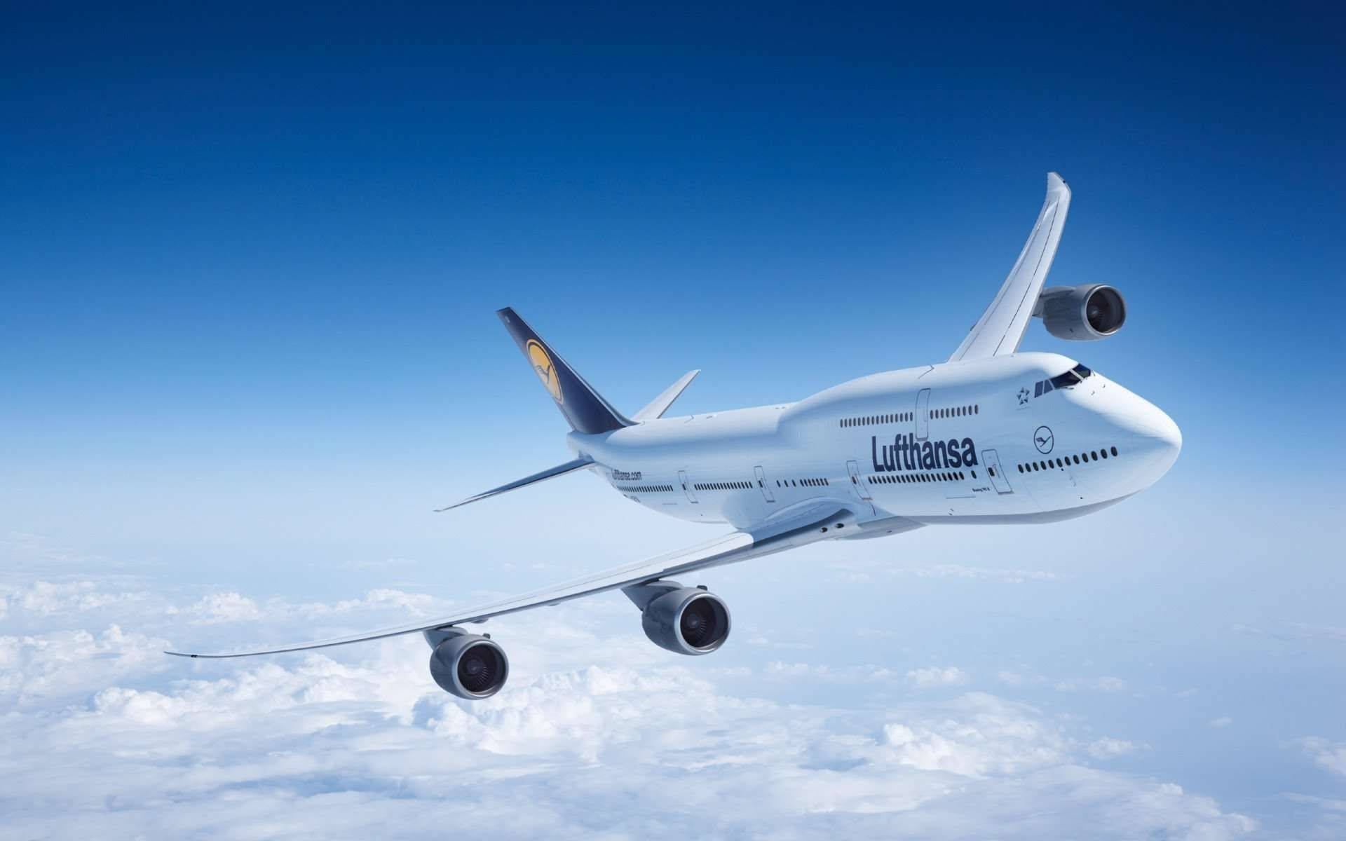 Deutsche Lufthansa Airplane On A Sea Of Clouds Picture