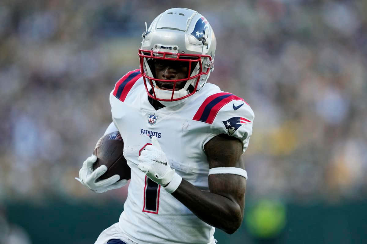 Devante Parker New England Patriots Action Shot Wallpaper