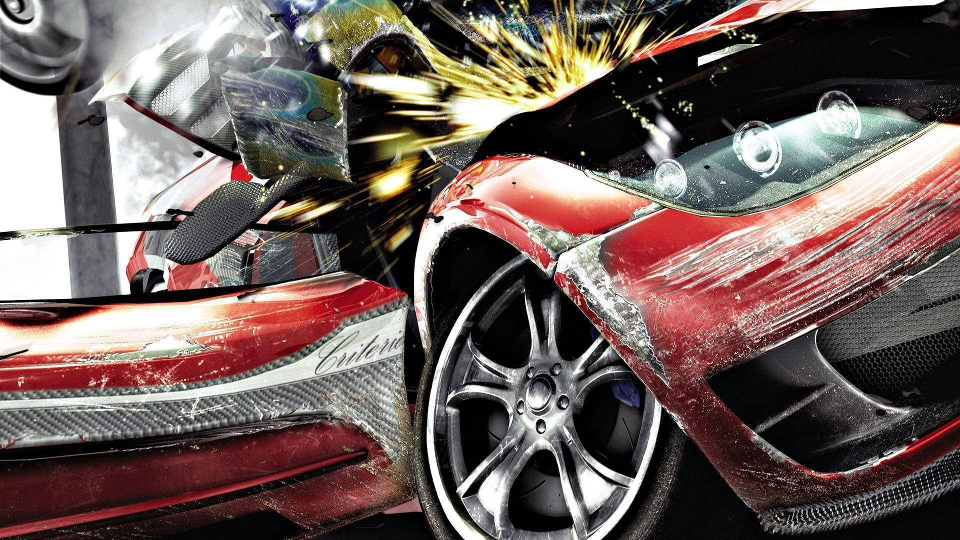 Devastating Car Accident Wallpaper