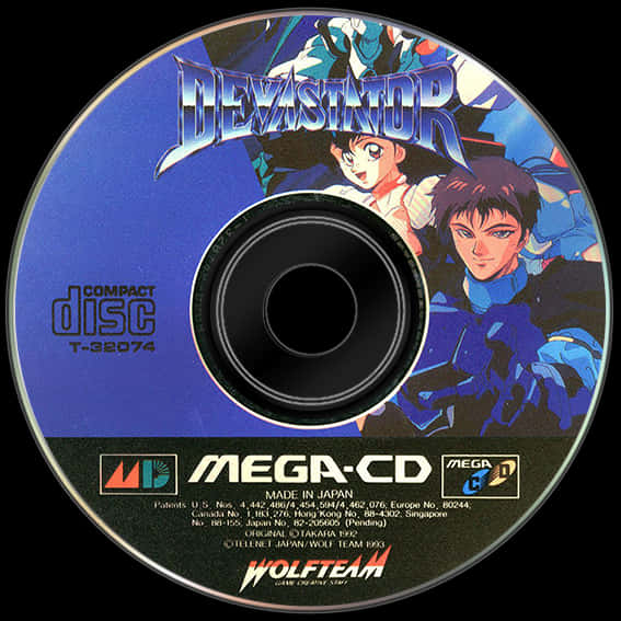Devastator Mega C D Game Disc PNG